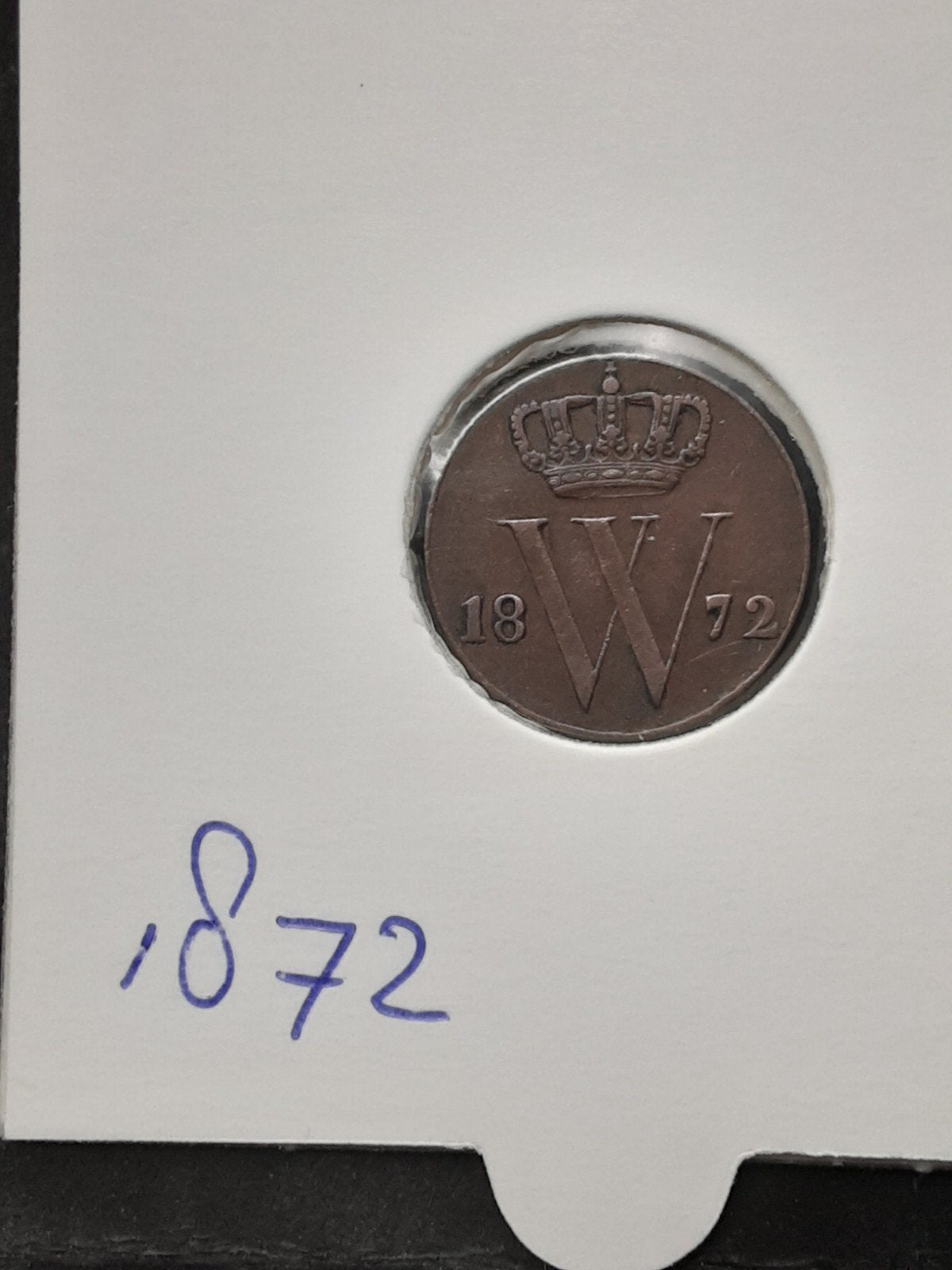 halve cent 1872 koning Willem III, Postzegels en Munten, Munten | Nederland, Verzenden, Koning Willem III, Overige waardes, Losse munt