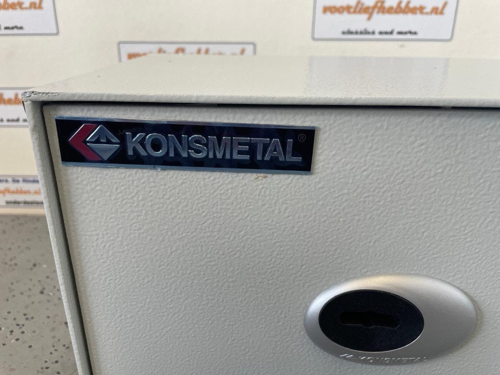 Konsmetal kluisje met 2 sleutels, artnr. 75779, 31x20x20cm, Nieuw, Ophalen of Verzenden, Brandkast, /