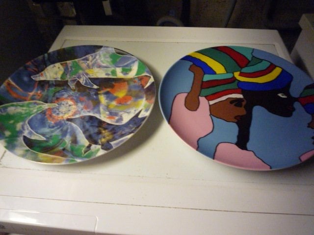 5 borden Ø 30 cm Kunst op tafel, Ophalen of Verzenden