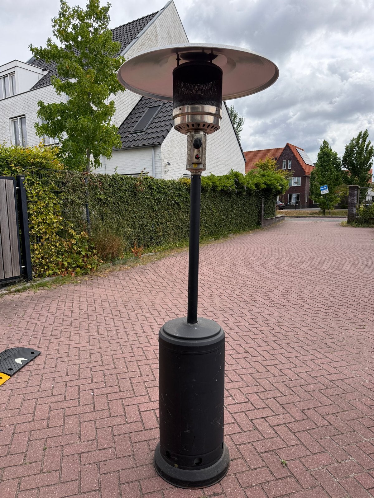 Terrasheater op gas, 225 cm hoog, Tuin en Terras, Terrasverwarmers, Ophalen, Gebruikt, Gas, Vloer