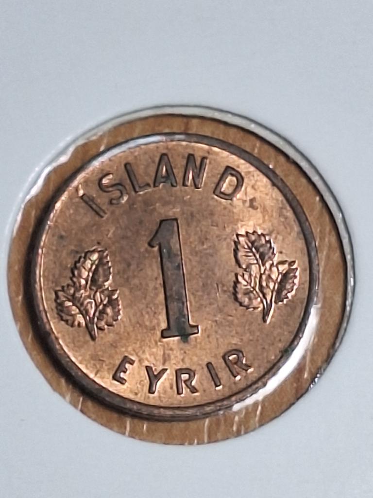 IJSLAND 1 aurir 1966 (#115), Postzegels en Munten, Munten | Europa | Niet-Euromunten, Ophalen of Verzenden, Overige landen, Losse munt