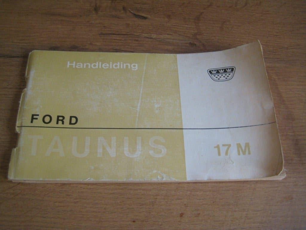handleiding ford taunus 17M, Ophalen of Verzenden