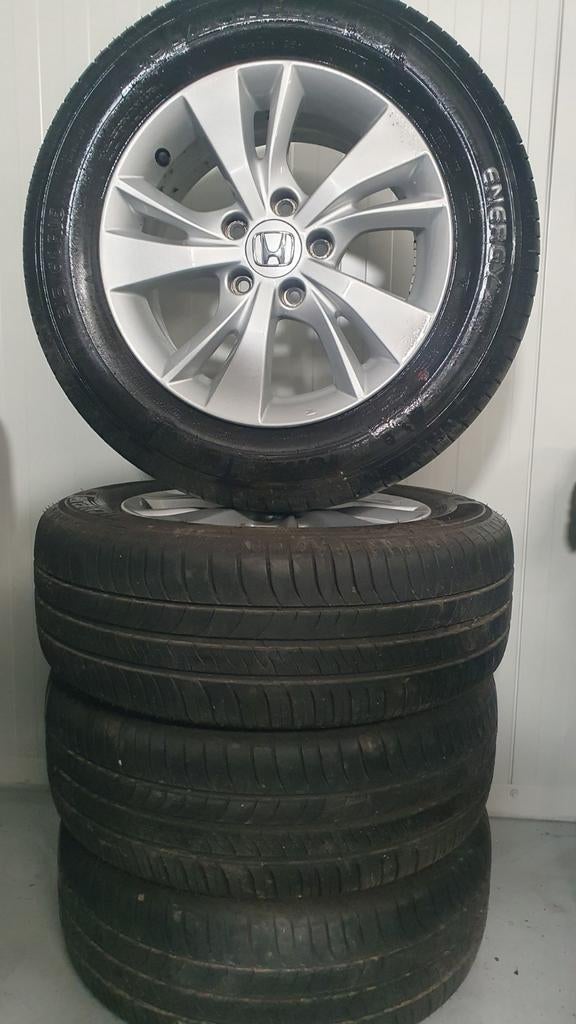 16"Originele Honda 5x114.3 HR-V LM Velgen+Amerk Banden  Zgan, Auto-onderdelen, Banden en Velgen, 16 inch, Verzenden, Banden en Velgen