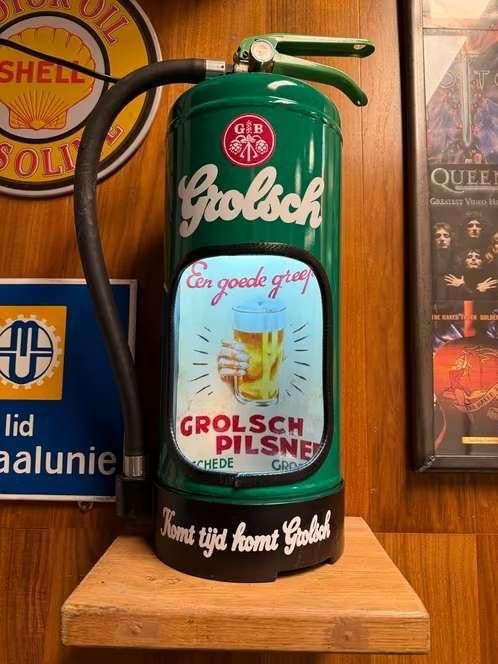 Grolsch decoratieve brandblusser lamp, mancave, Ophalen of Verzenden, Nieuw, Minder dan 50 cm