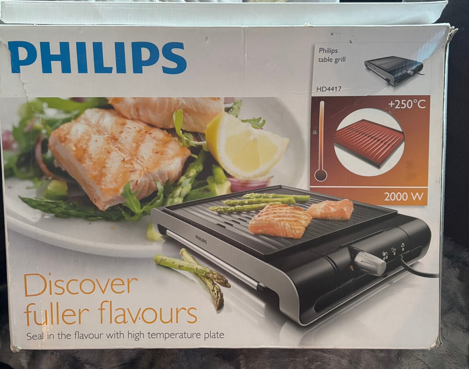 Nieuwe Philips tafel grill, Ophalen of Verzenden, Nieuw