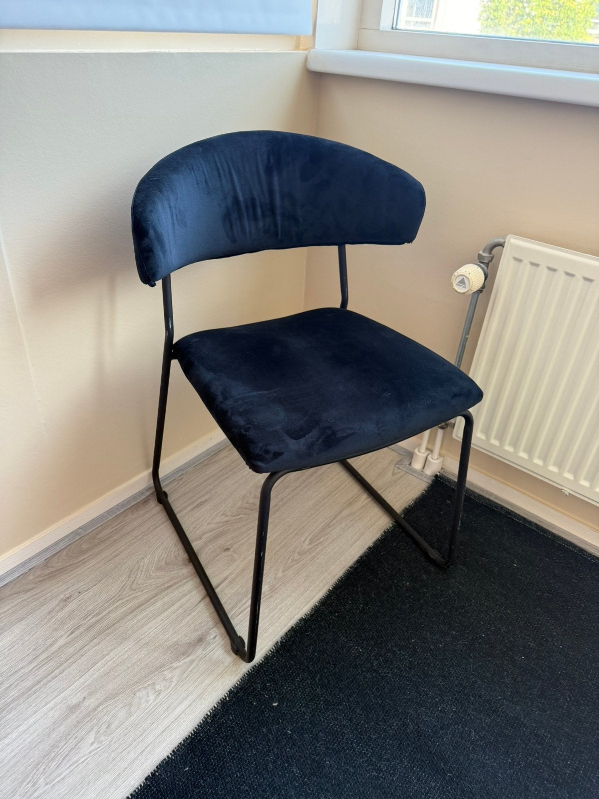 3 eetkamerstoelen van Karwei Juul, Huis en Inrichting, Stoelen, Ophalen, Zo goed als nieuw, Zwart, Drie
