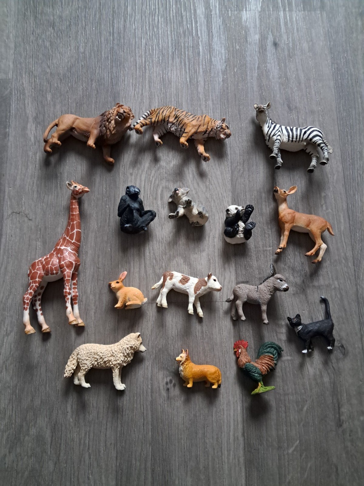 15 Schleich dieren figuren - diverse soorten, Ophalen of Verzenden, Gebruikt, Jongen of Meisje