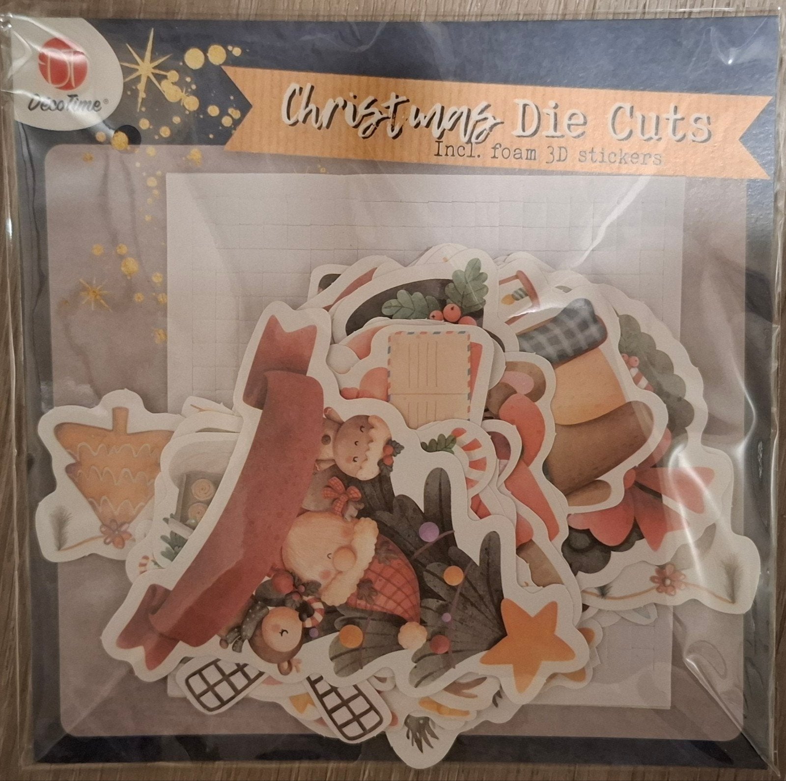 Kerst Die Cuts en 3D Stickers voor Kaarten Maken, Hobby en Vrije tijd, Ophalen of Verzenden, Nieuw, Kerst, Overige typen