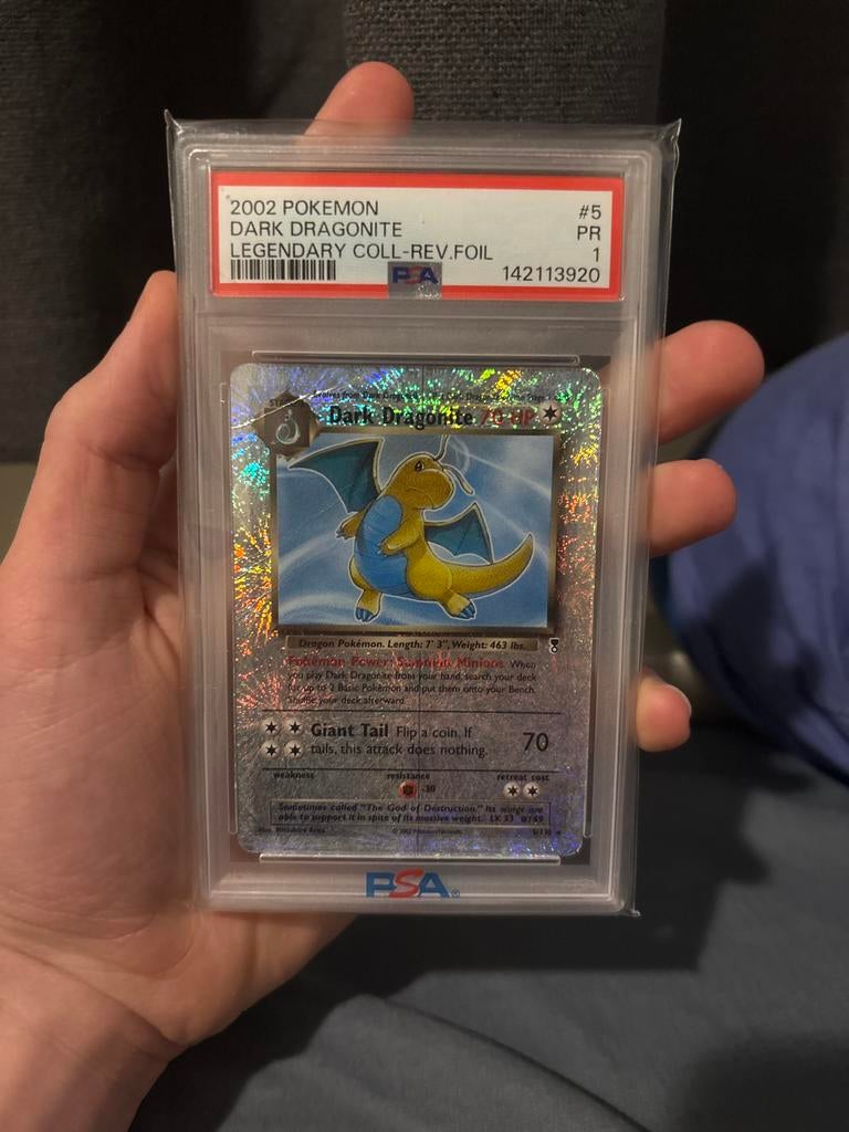 Dark dragonite #5 psa 1 reverse foil, Hobby en Vrije tijd, Verzamelkaartspellen | Pokémon, Ophalen of Verzenden, Zo goed als nieuw