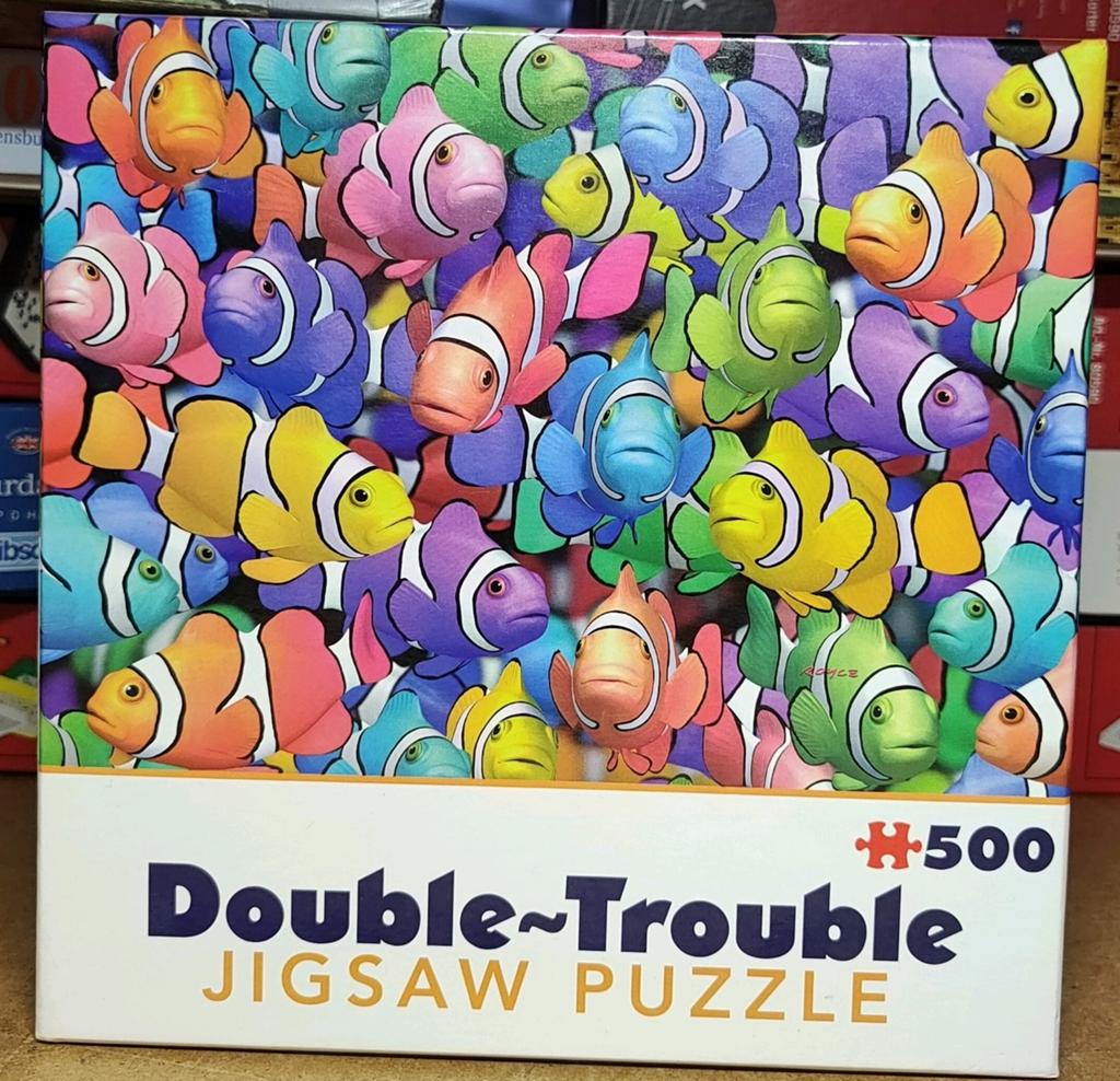 Cheatwell puzzel 500 stukjes Clownfish dubbelzijdig, Ophalen of Verzenden, 500 t/m 1500 stukjes, Gebruikt, Legpuzzel
