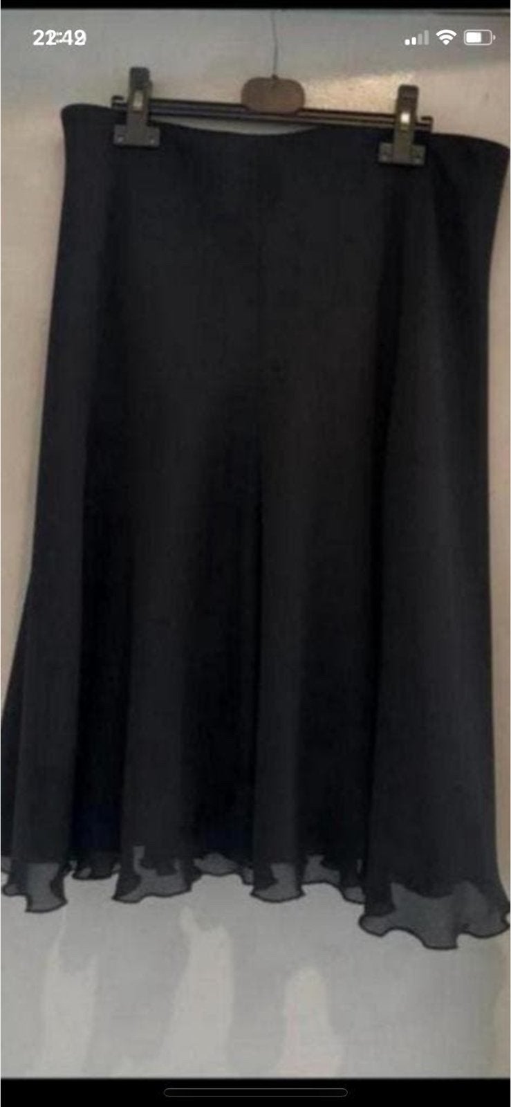 Zwarte elegante rok - Maat L, Kleding | Dames, Rokken, Ophalen, Zwart, Maat 42/44 (L), Zo goed als nieuw