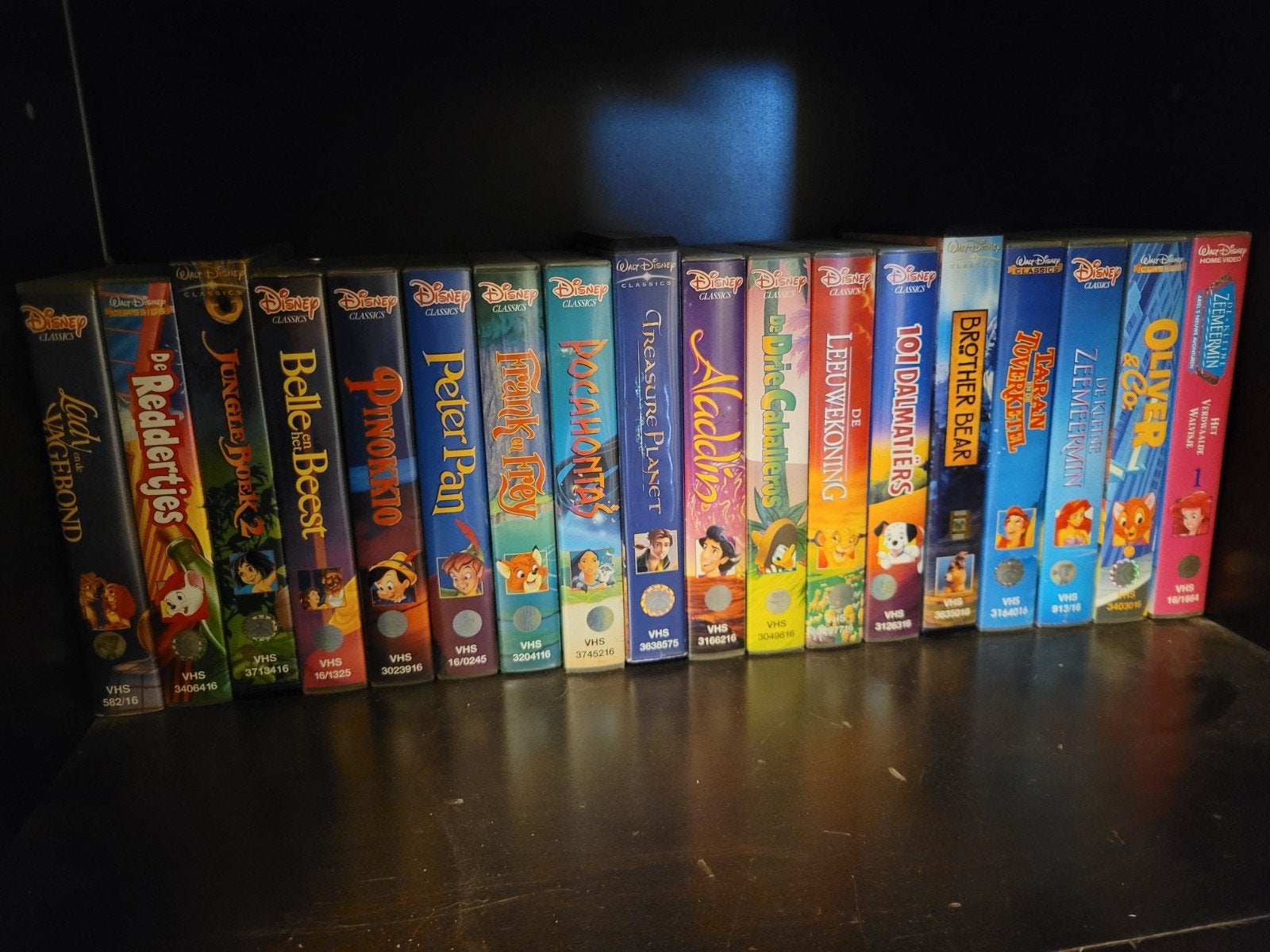 Grote collectie Walt Disney Classics VHS banden, Ophalen, Gebruikt, Tekenfilm, Alle leeftijden