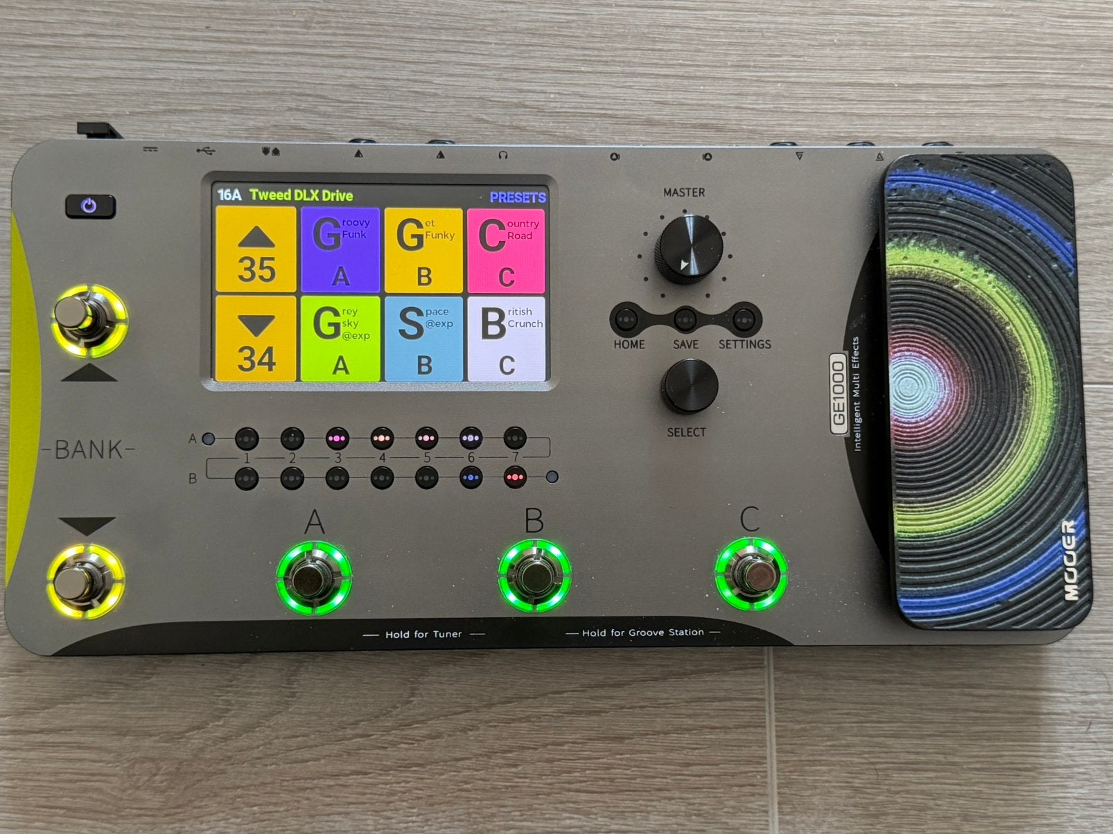 Mooer GE1000Li multi-effect pedaal in uitstekende staat, Ophalen of Verzenden, Zo goed als nieuw, Delay of Echo