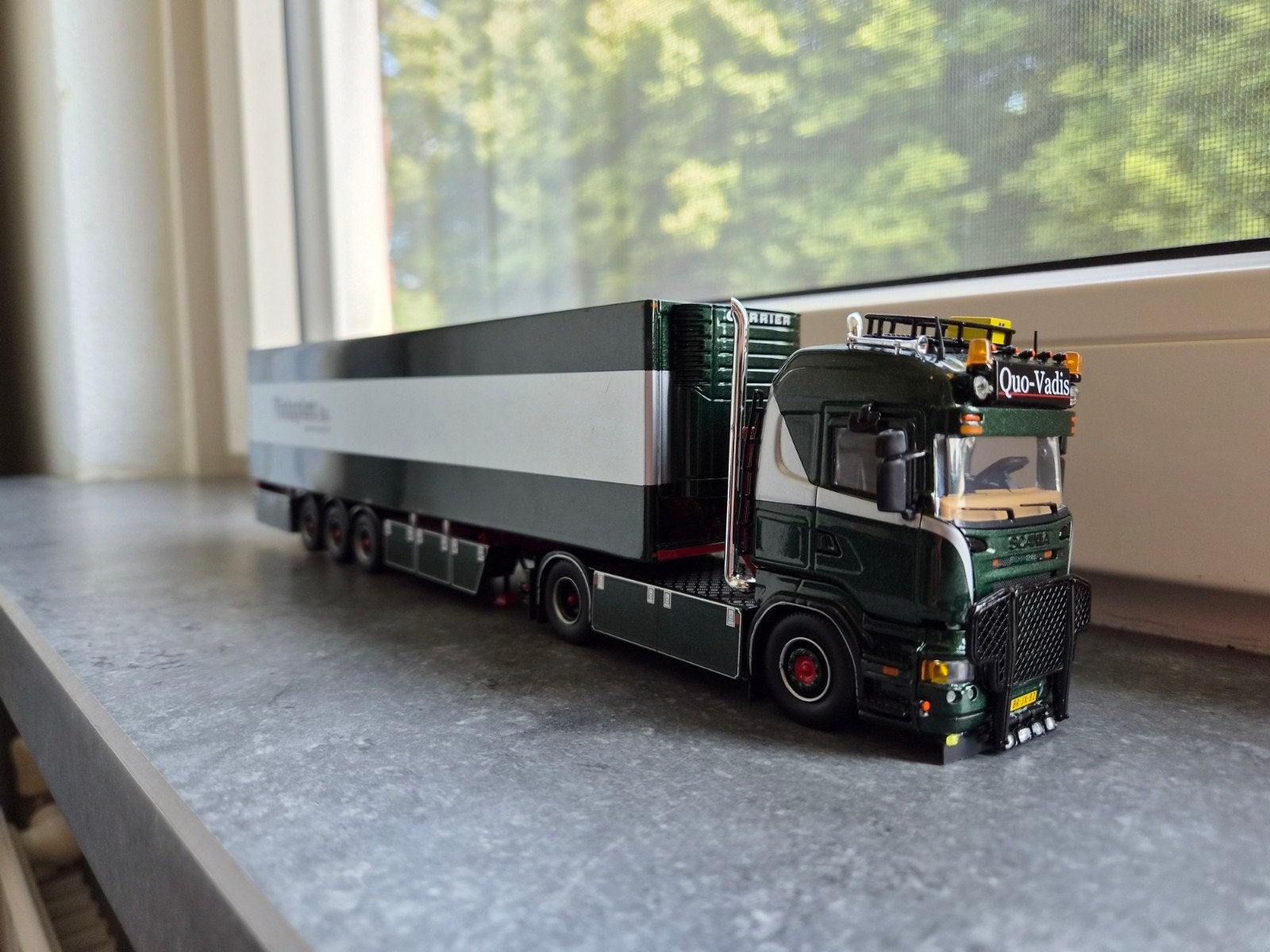 1/50 Scania Quo-Vadis Vinkaplant B.V., Ophalen of Verzenden, Zo goed als nieuw, Bus of Vrachtwagen, Tekno