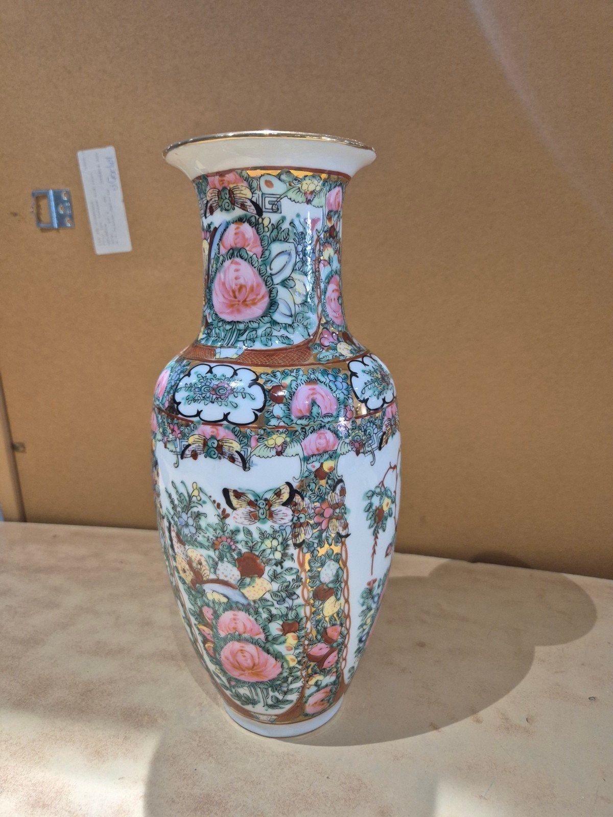 Vintage chinese canton vaas, Ophalen of Verzenden