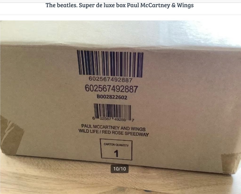 Paul mccartney & Wings super-de-luxe box zeldzaam Beatles, Ophalen of Verzenden, Nieuw in verpakking, Rock