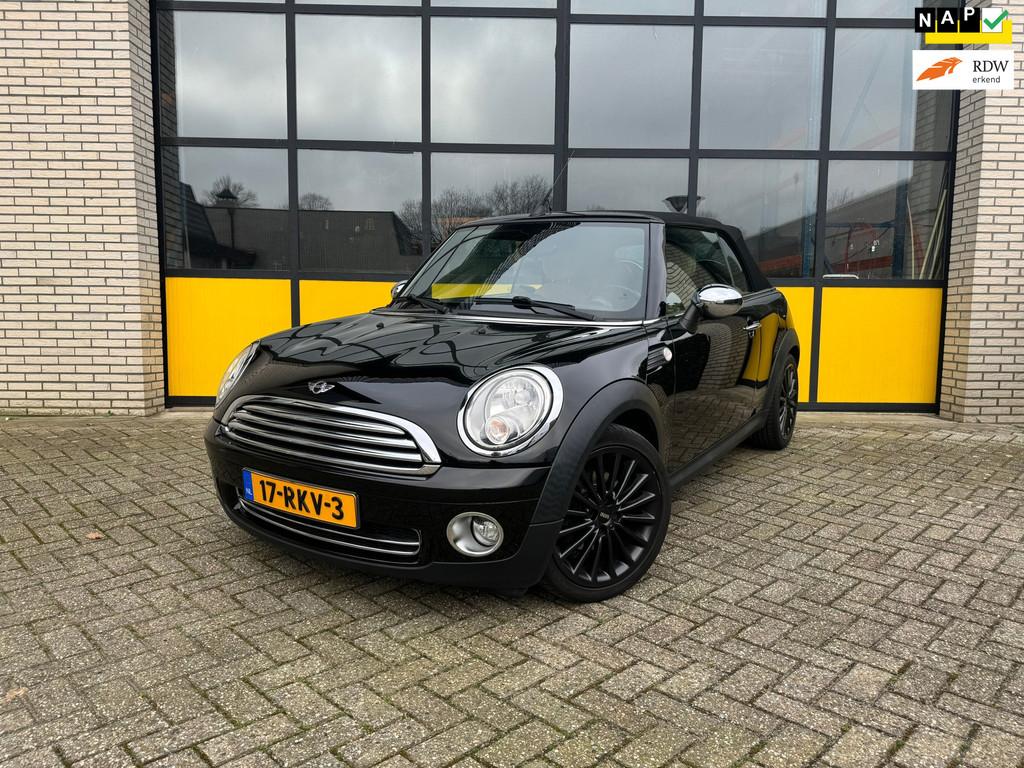 Mini Mini Cabrio 1.6 Cooper, Leer,Airco, LMV, Auto's, Gebruikt, Beige, 4 cilinders, Cabriolet