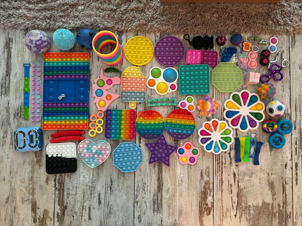 Grote collectie fidget toys, Ophalen, Gebruikt