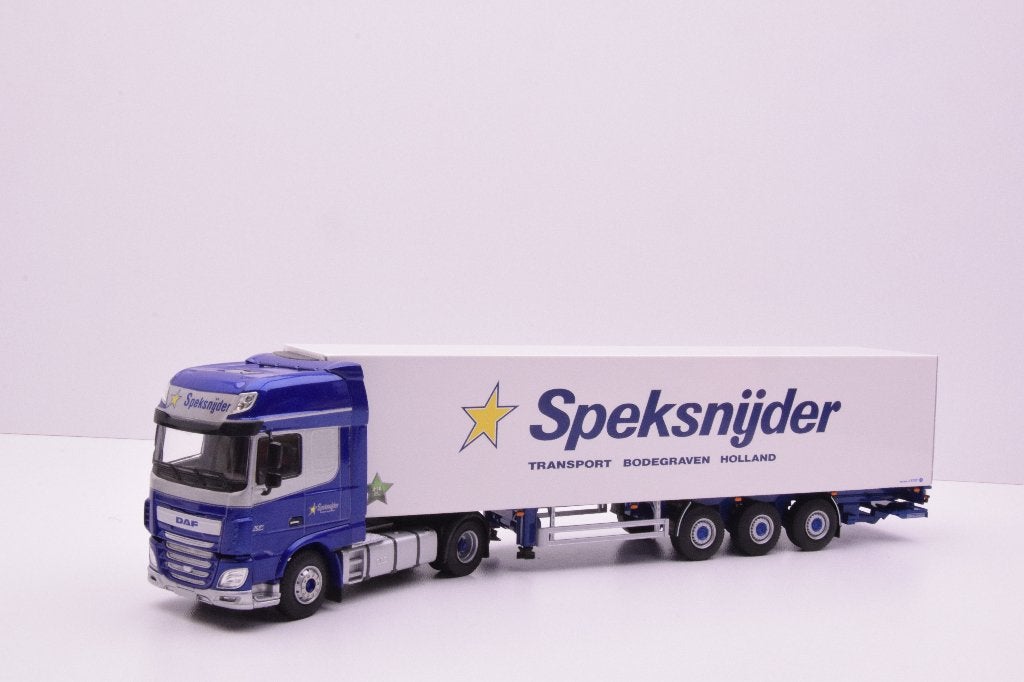 DAF XF  '' Speksnijder Bodegraven  ''  WSI, Hobby en Vrije tijd, Modelauto's | 1:50, Ophalen of Verzenden, Nieuw, Bus of Vrachtwagen