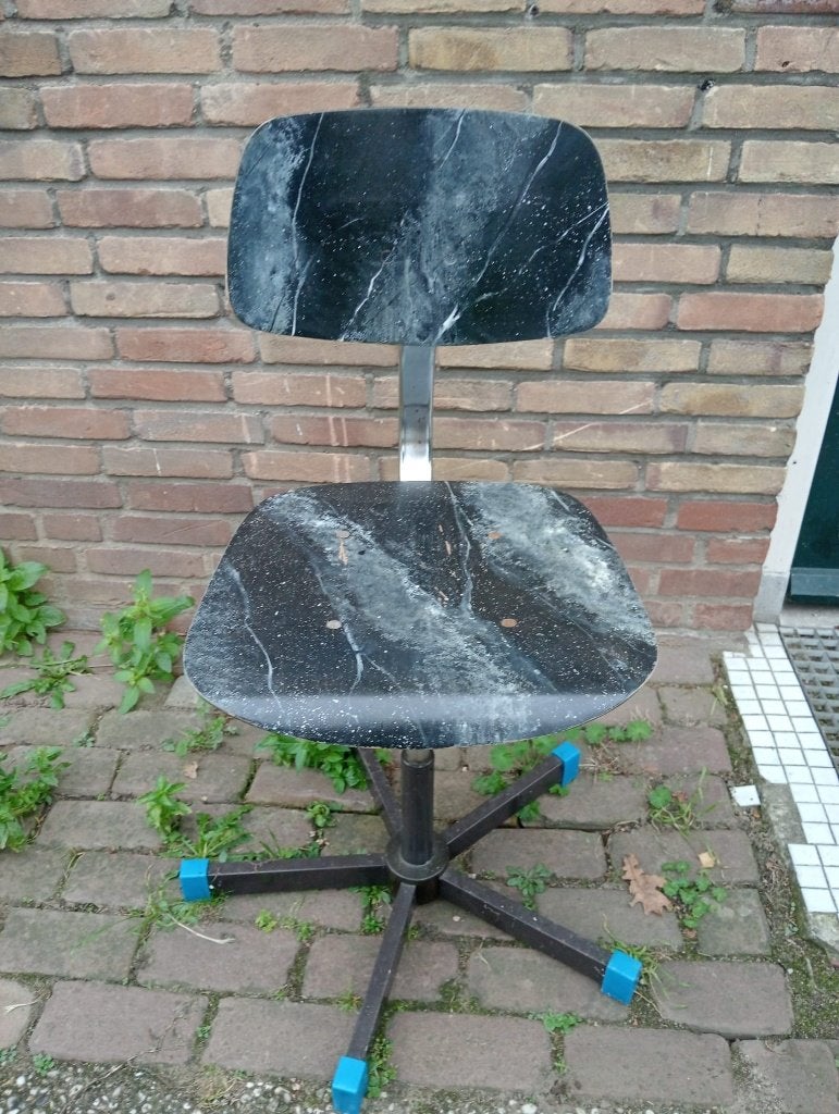 Bureaustoel voor de klusser, Ophalen, Gebruikt, Zwart, Bureaustoel