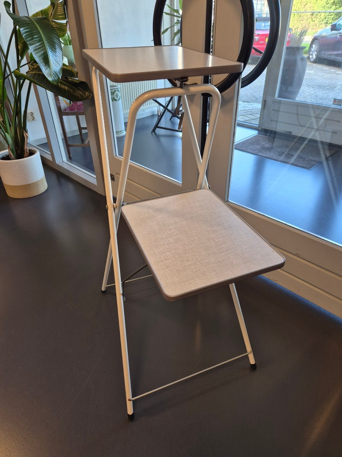 Vintage hoge tafel | diatafel | projectietafel, Ophalen of Verzenden