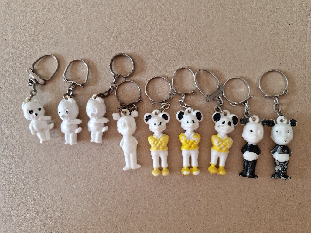 3x Tom Poes en 6x Panda - Marten Toonder 1964, Verzamelen, Verzenden, Zo goed als nieuw, Knuffel of Figuurtje