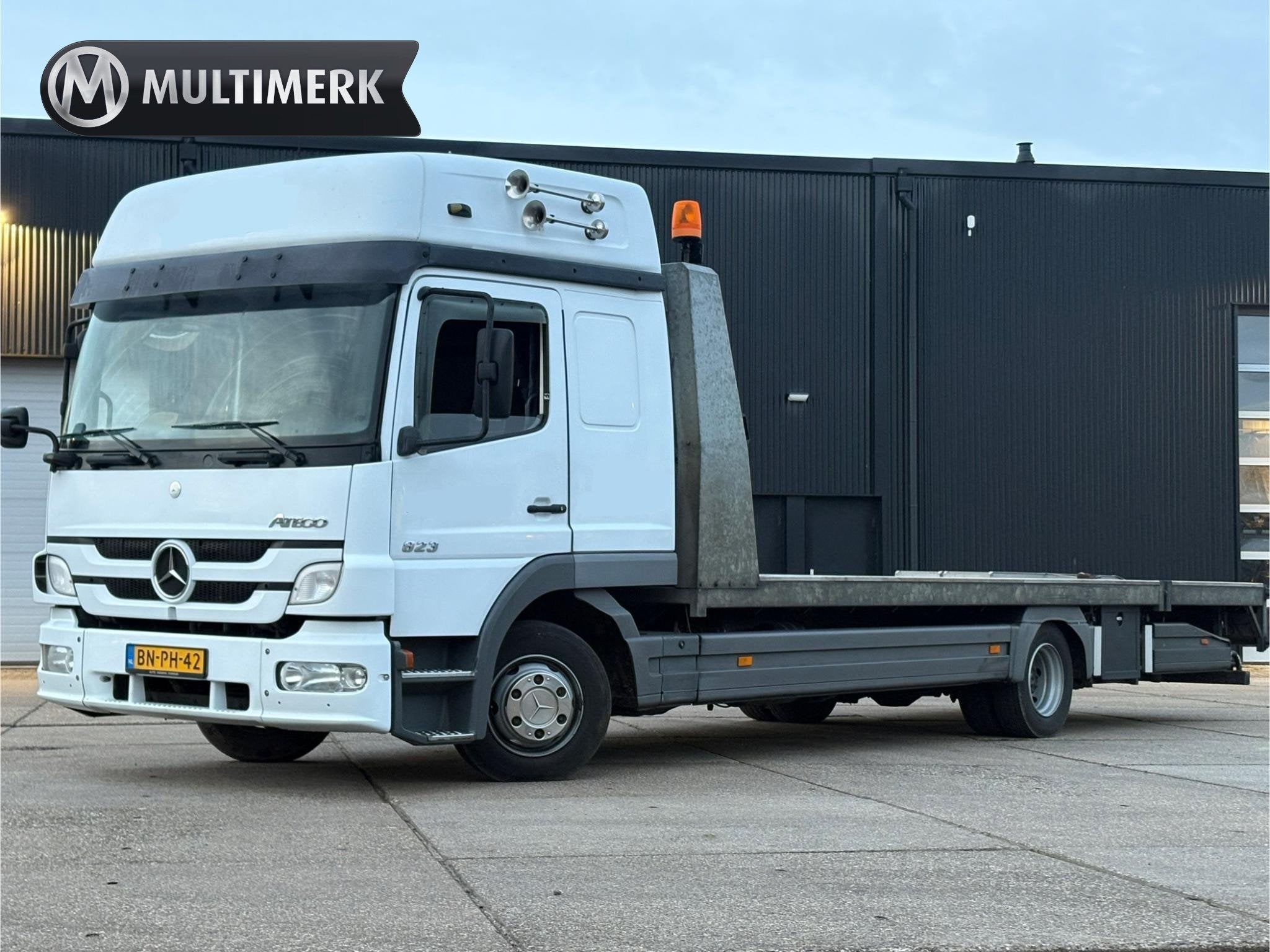 Mercedes-benz Atego 970.22 | Autotransporter | Oprijwagen |, Auto's, Euro 2, Stof, Wit, Bedrijf