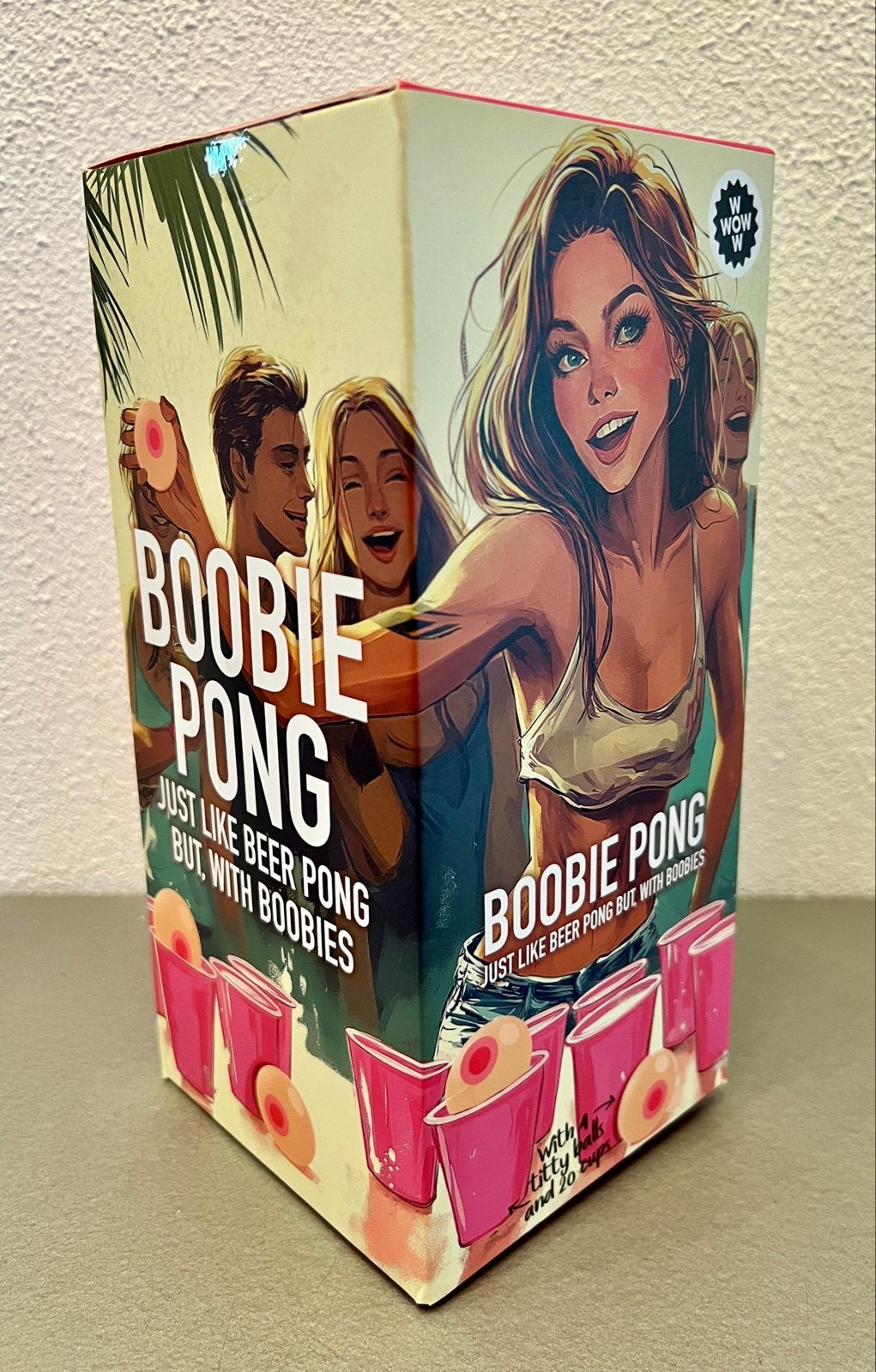 Boobie Pong - Het hilarische drinkspel, Drie of vier spelers, Ophalen of Verzenden, Nieuw