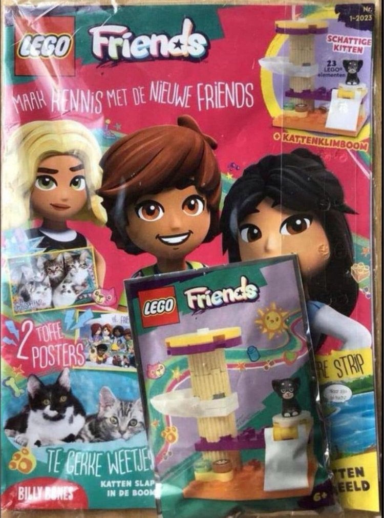 Lego Friends tijdschrift katten - januari 2023 - NIEUW, Overige thema's, Lego, Nieuw, Ophalen of Verzenden