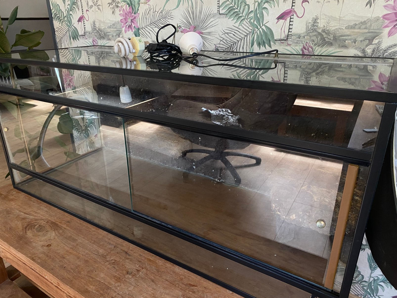 Groot terrarium, Ophalen, Gebruikt