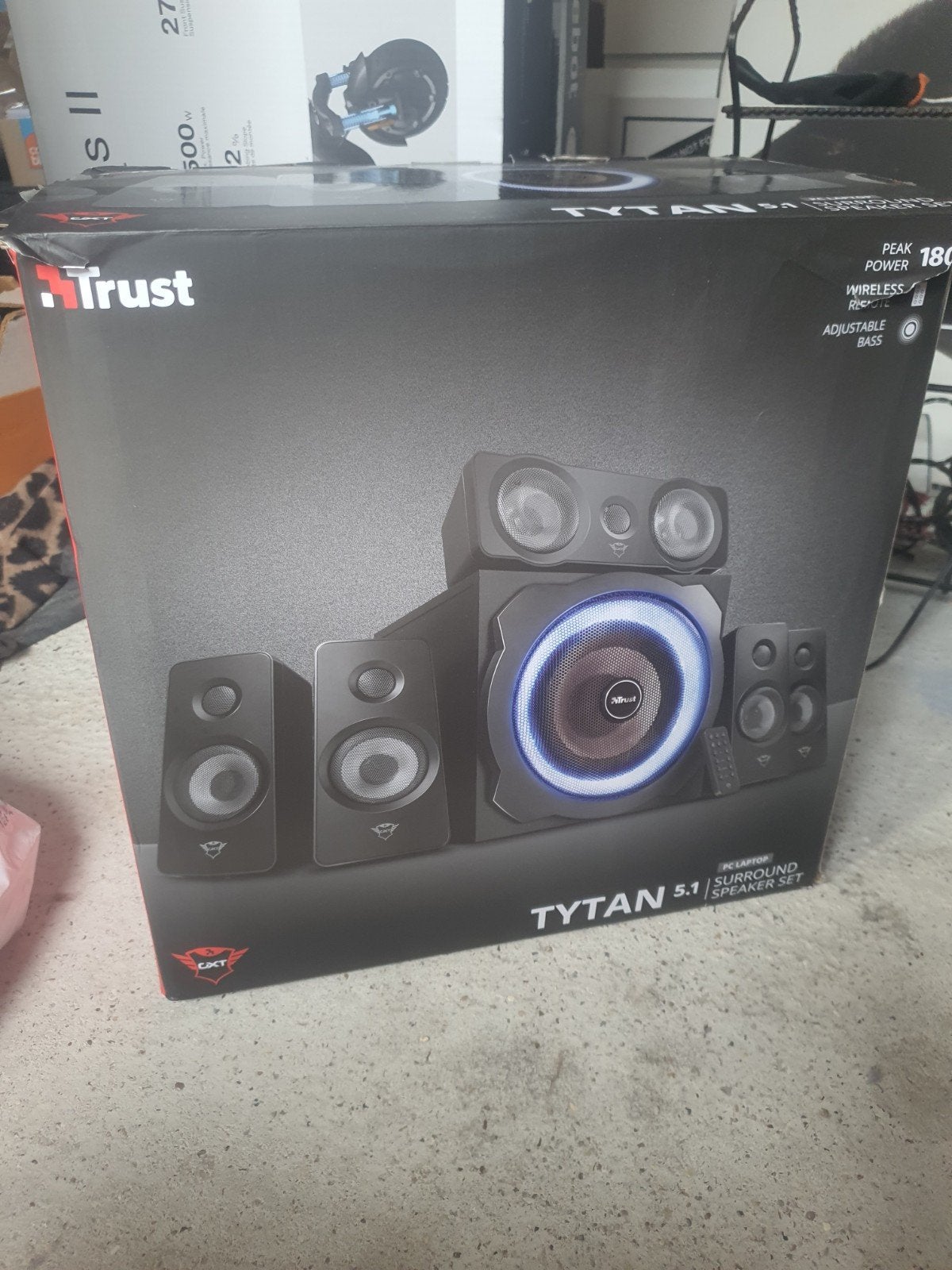 Trust Tytan 5.1 Surround Sound Speakerset, Gebruikt, Losse componenten, Speakers, Ophalen