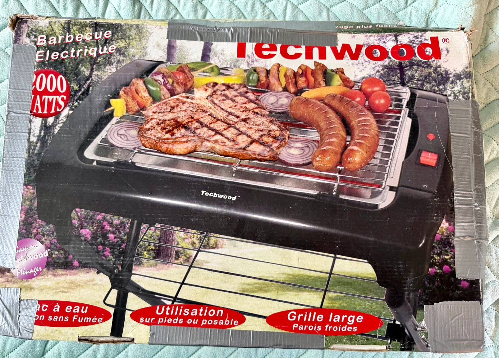 Techwood elektrische BBQ, complete set met onderstel, Ophalen, Zo goed als nieuw, Princess