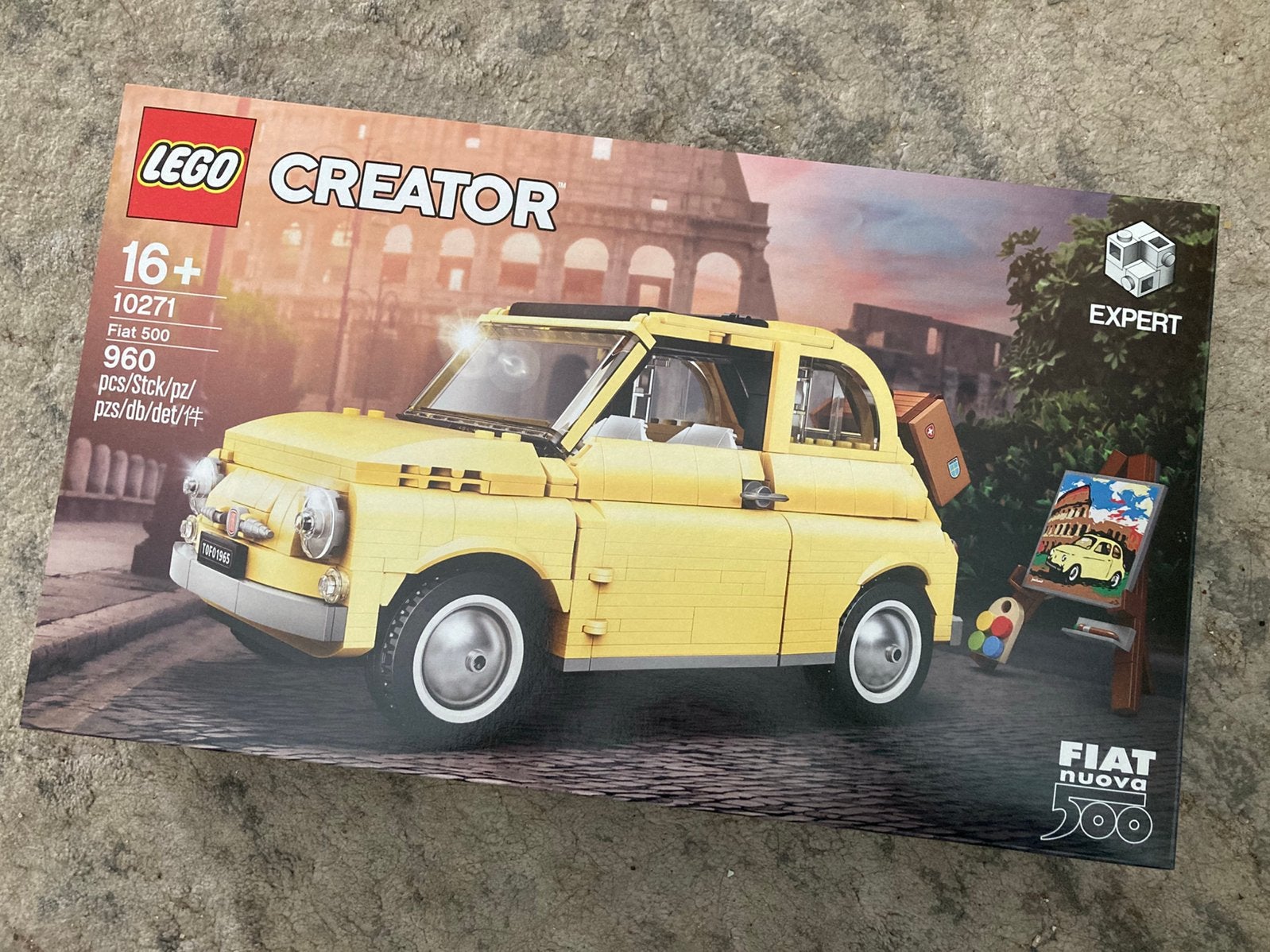 Lego 10271 Creator Fiat 500 nuova yellow (new), Kinderen en Baby's, Lego, Nieuw, Ophalen of Verzenden, Compleet