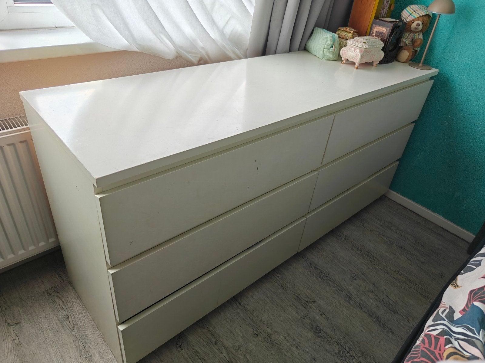 Ikea kast met 6 lades - Wit - Goede staat, Ophalen, Gebruikt, 5 laden of meer, 150 tot 200 cm