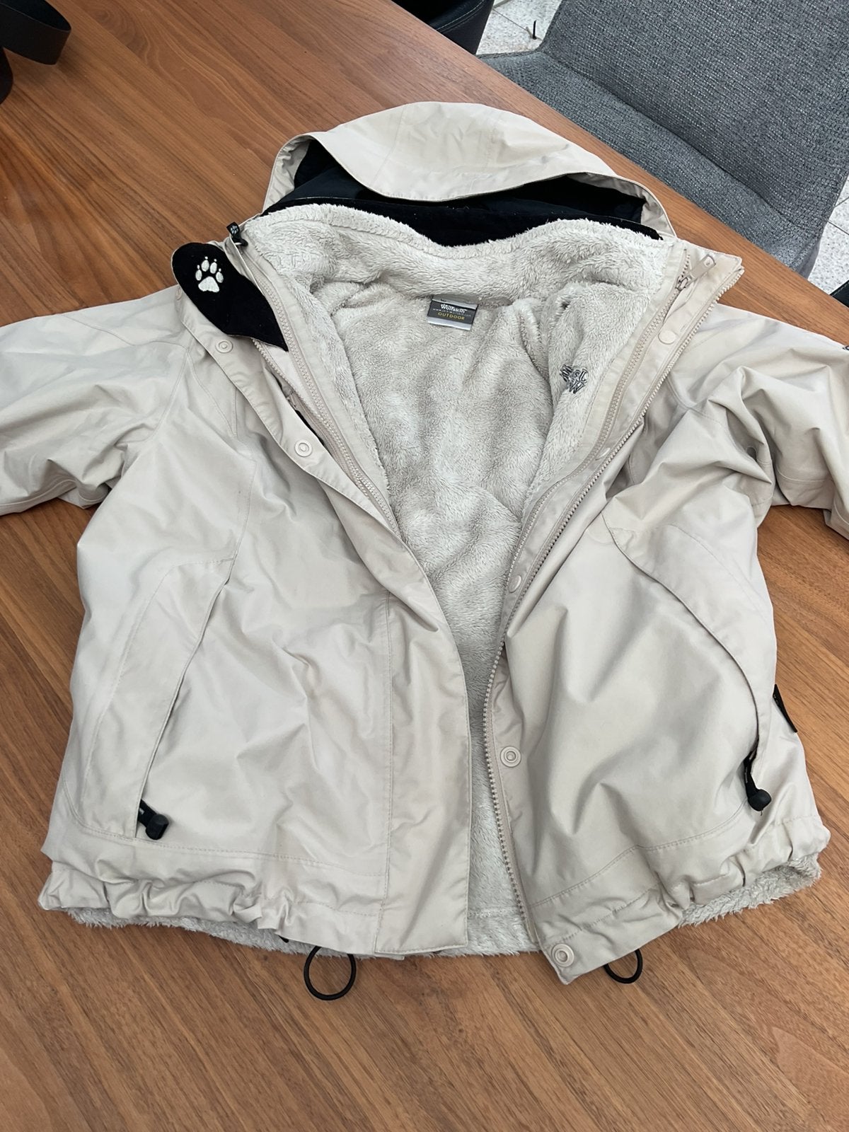 Jack Wolfskin dames jes met uitneembaar vest maat Large, Ophalen, Gedragen, Maat 42/44 (L)