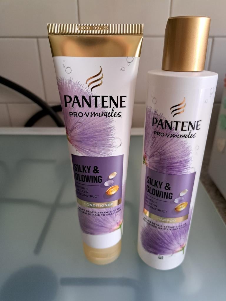 Pantene Pro-V Miracles Silky & Glowing Shampoo & Conditioner, Verzenden, Nieuw, Shampoo of Conditioner