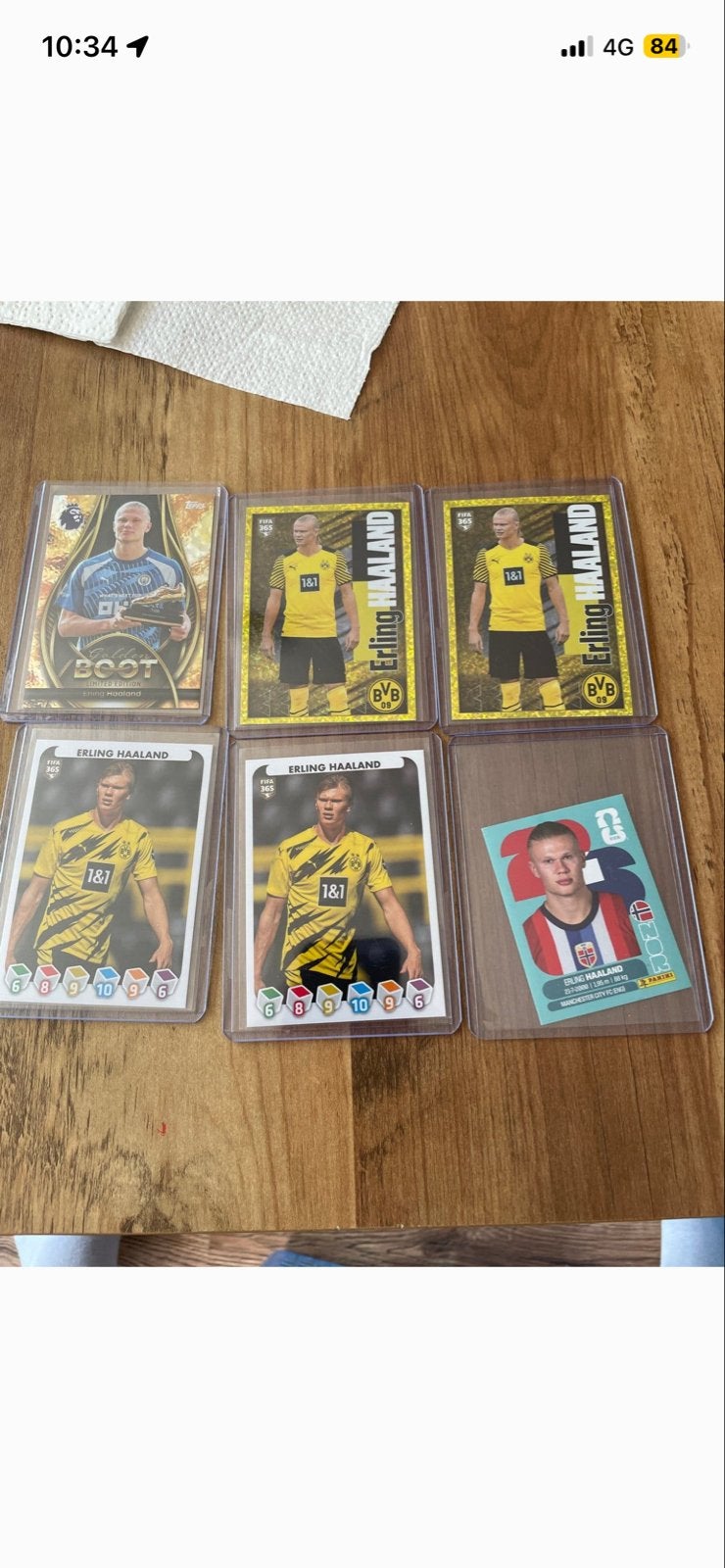 Erling Haaland Voetbal Kaarten Collectie - Diverse Uitgaven, Verzamelen, Ophalen of Verzenden, Zo goed als nieuw, Buitenlandse clubs