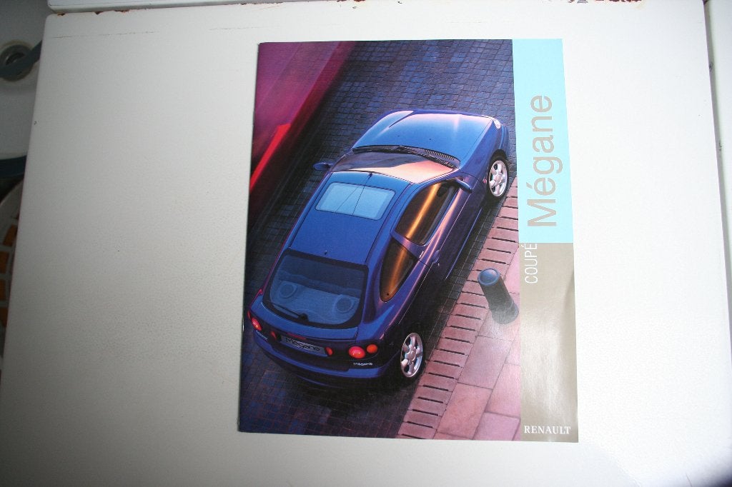 Folder Renault Megane Coupe + prijslijst (01-1999) (60), Ophalen of Verzenden, Nieuw, Renault