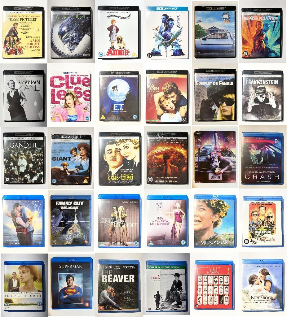Diverse 4K Ultra HD UHD, Blu-rays en Steelbooks, Cd's en Dvd's, Blu-ray, Ophalen, Zo goed als nieuw, Actie