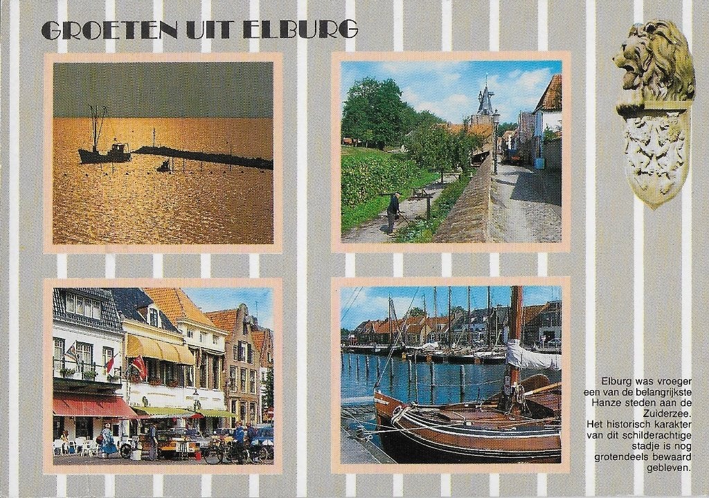 Ch303 gelopen ansichtkaart groeten uit Elburg, Ophalen of Verzenden, 1980 tot heden, Gelopen, Gelderland