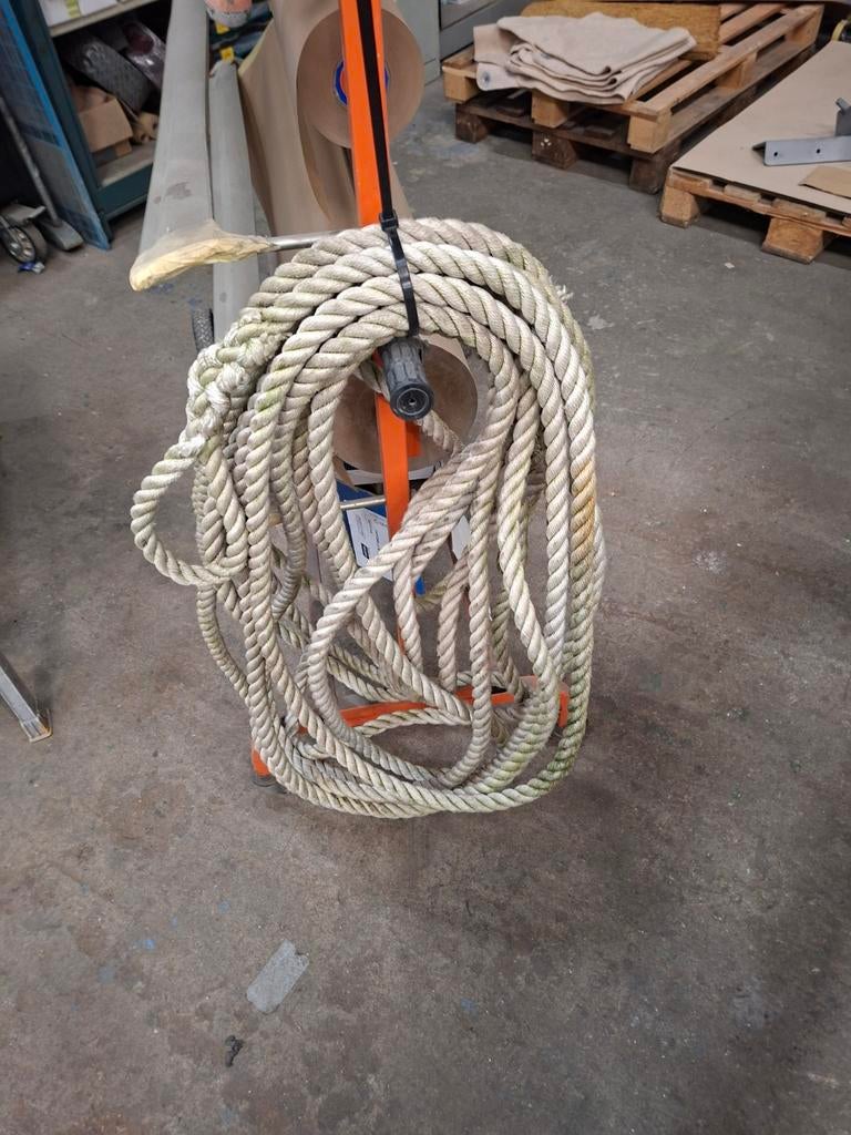 Ankertouw 18 meter, 20mm dik, Watersport en Boten, Ophalen of Verzenden, Gebruikt, Lijn of Blok