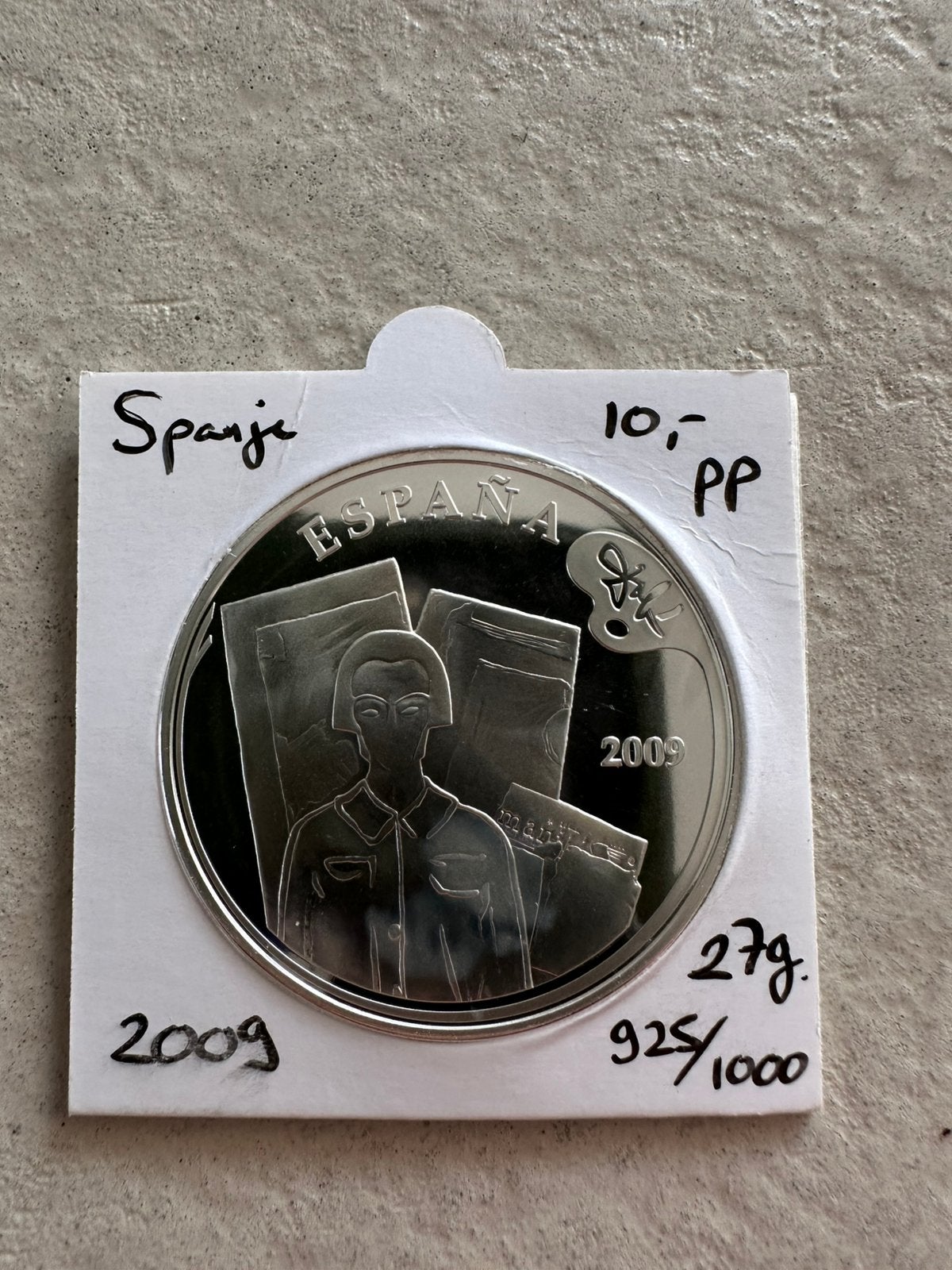 10 euro zilver Spanje 2009, Proof kwaliteit, Ophalen of Verzenden, Spanje, 10 euro, Zilver