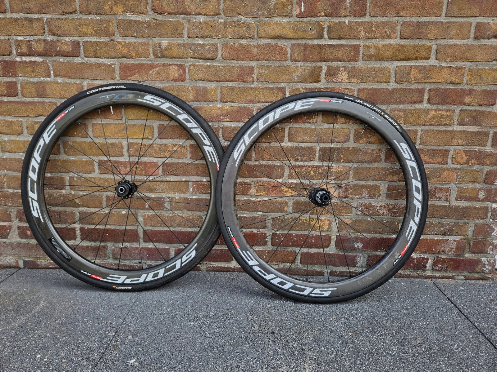 Scope R4C carbon wielset. Disc, Fietsen en Brommers, Fietsonderdelen, Wiel, Scope, Ophalen of Verzenden, Zo goed als nieuw