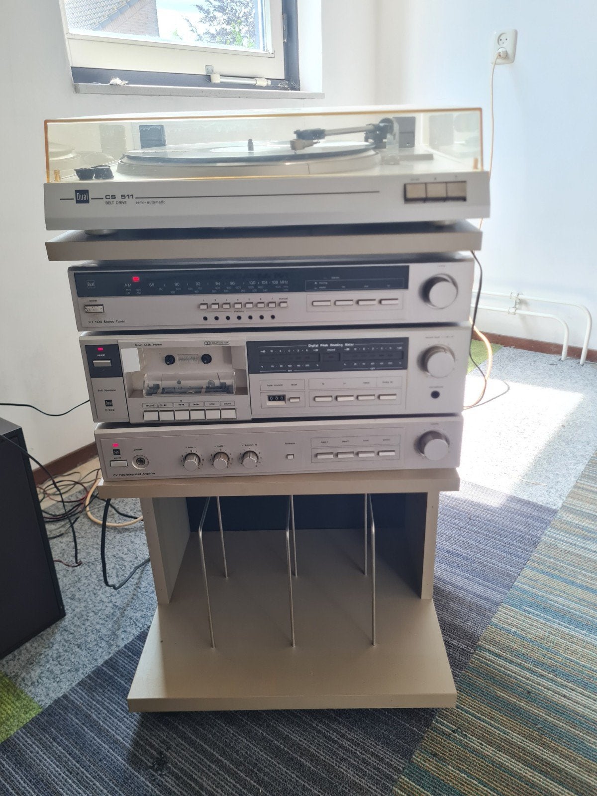 Vintage Dual Hifi Set met Platenspeler, Cassettedeck & Tuner, Ophalen of Verzenden