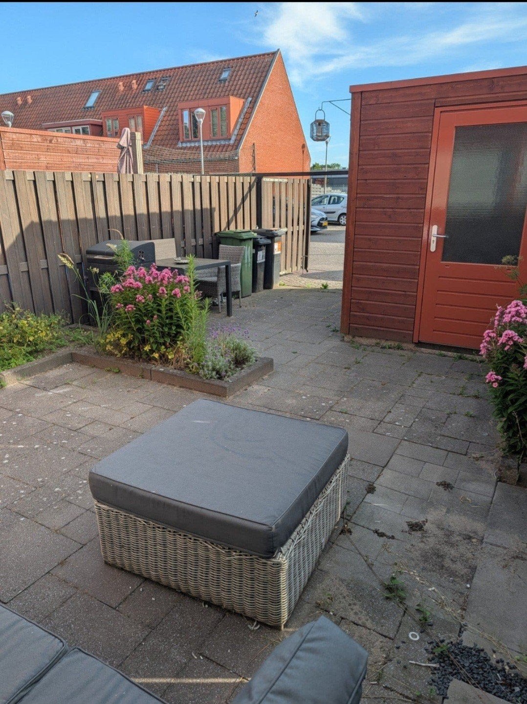 Grote partij terrastegels (strak wildverband, >35m2), Ophalen, Gebruikt, Beton, Terrastegels