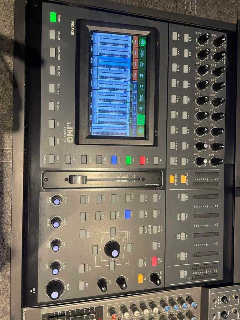 IMG Stageline DMIX-20 Digitale Mengtafel met wifi module, Muziek en Instrumenten, Mengpanelen, Ophalen, Zo goed als nieuw, 10 tot 20 kanalen