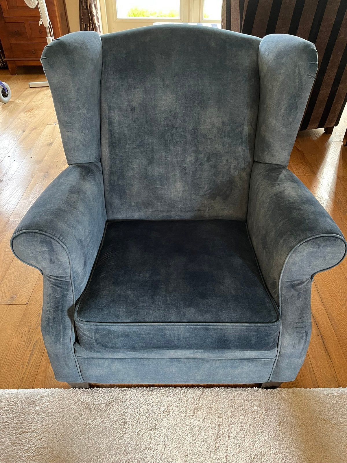 Oorfauteuil, Ophalen, Minder dan 75 cm, Zo goed als nieuw, Stof