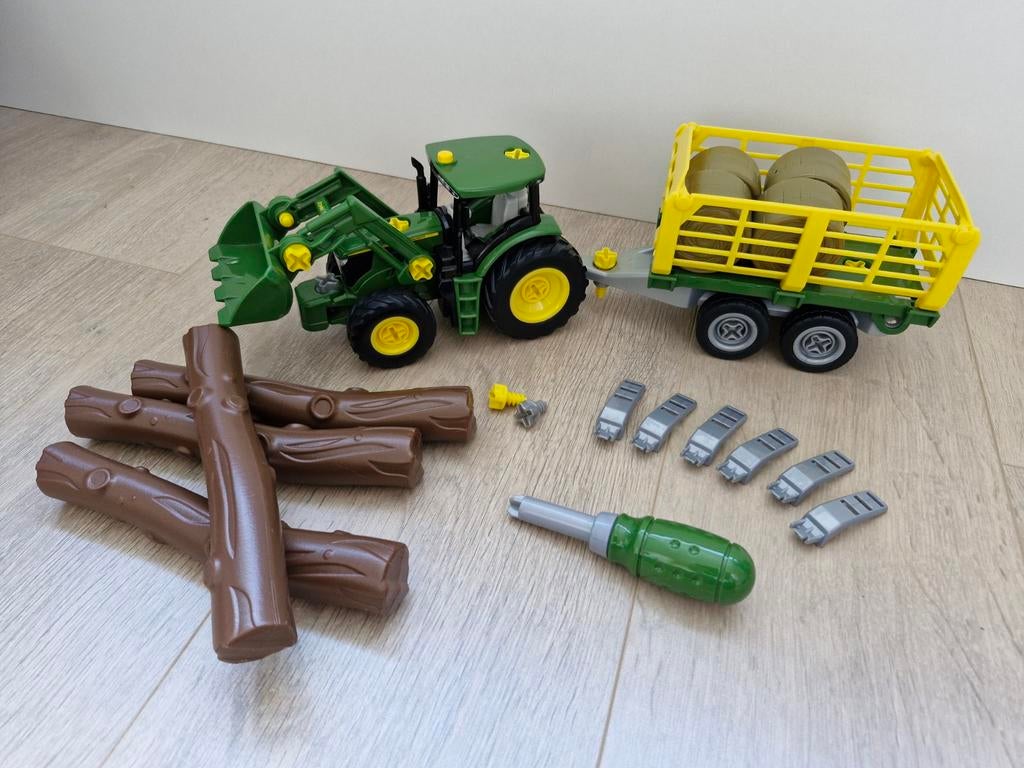Theo Klein Tractor met aanhanger, Ophalen, Gebruikt