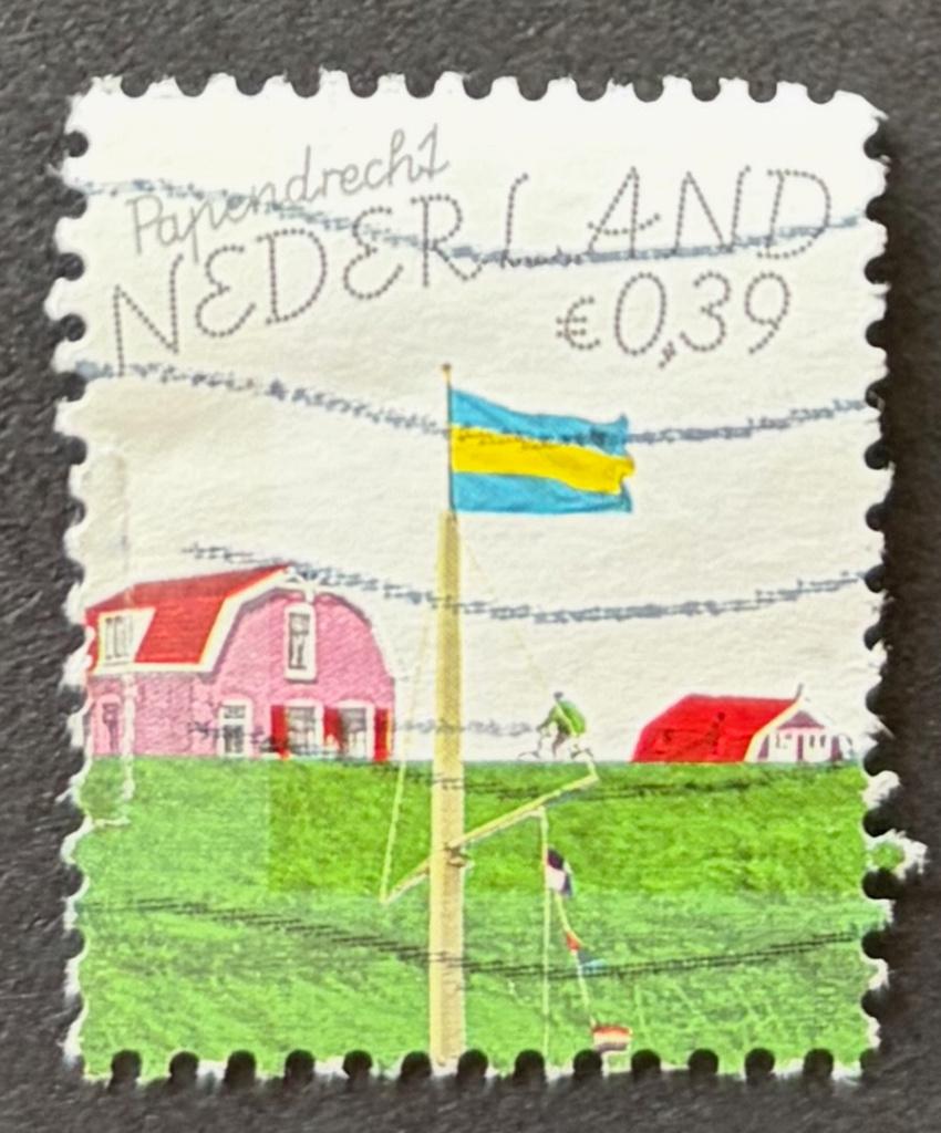 Postzegel Nederland Papendrecht, Postzegels en Munten, Ophalen of Verzenden, Na 1940, Gestempeld