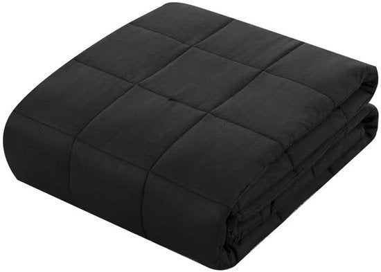 Vonia Verzwaringsdeken 9 kg - Verzwaarde Deken, Eenpersoons, Zwart, Nieuw, Ophalen of Verzenden